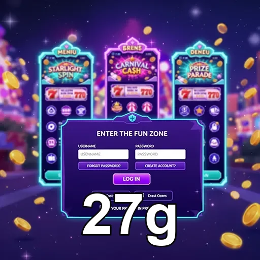 Ilustração de Acesse o Cassino Online 27g com Login Rápido e Seguro