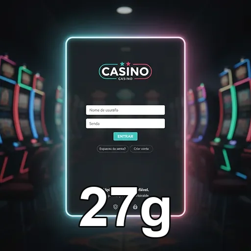 Ilustração de Acesse o Cassino Online 27g com Login Rápido e Seguro